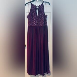 Elegant Plum Formal Dress
